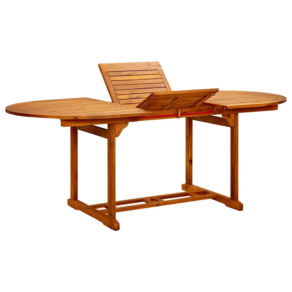 Set da Pranzo da Giardino 7 pz Polipropilene e Legno Massello 3281722