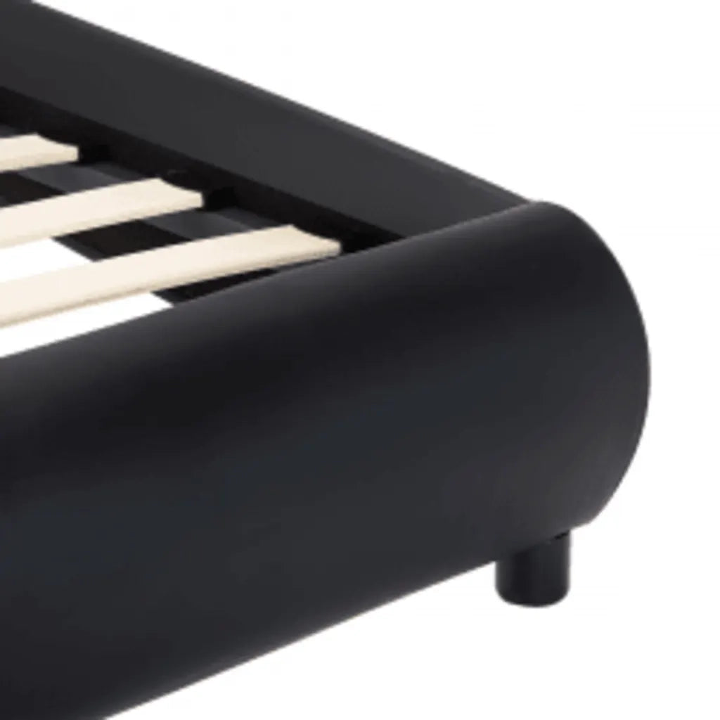 Giroletto con LED Nero in Similpelle 140x200 cm 285483