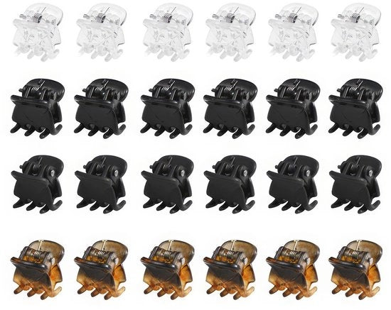 Spazzola per capelli 30 pezzi - Spazzola per capelli mini - Antiscivolo - Sostenibile - Presa solida - Adatta per donne e ragazze - Ferro per capelli