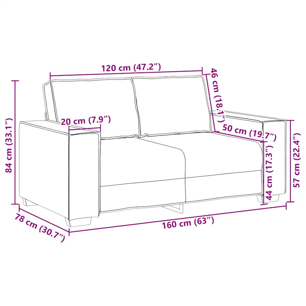 Set di Divani 2 pz con Cuscini Blu in Velluto 3324709