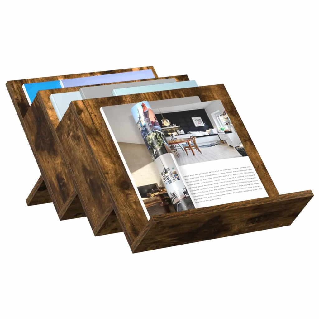 Scaffale per riviste Rovere fum¨¦ 53 x 40 x 28,5 cm CFW5617298