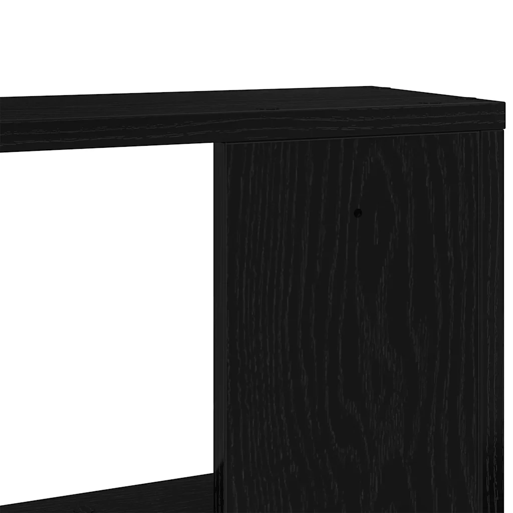 Mensole da Parete 2 pz Rovere Nero 50x12x50 cm in Truciolato 868068