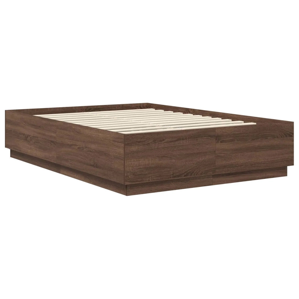 Struttura del letto con testiera Rovere Marrone 150 x 200 cm 3408067