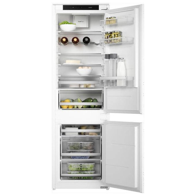 Asko frigorifero combinato da incasso, RFN31831SEI, No Frost, 248 litri, porta scorrevole, classe E, bianco