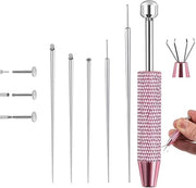 Set di punzoni per piercing 6 pezzi con apripunzoni e attrezzi di scambio per orecchie e naso.
