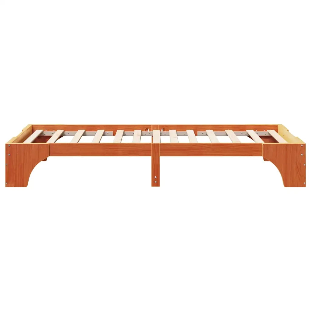 Struttura del letto Marrone cerato 90 x 200 cm Pino massello 872964
