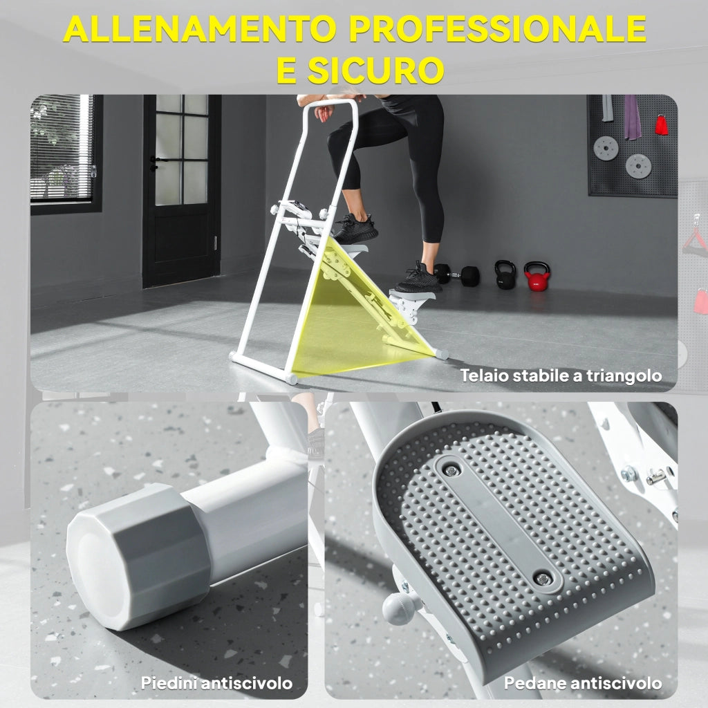 Stepper Verticale Pieghevole ¨C Minimal ¨C Bianco