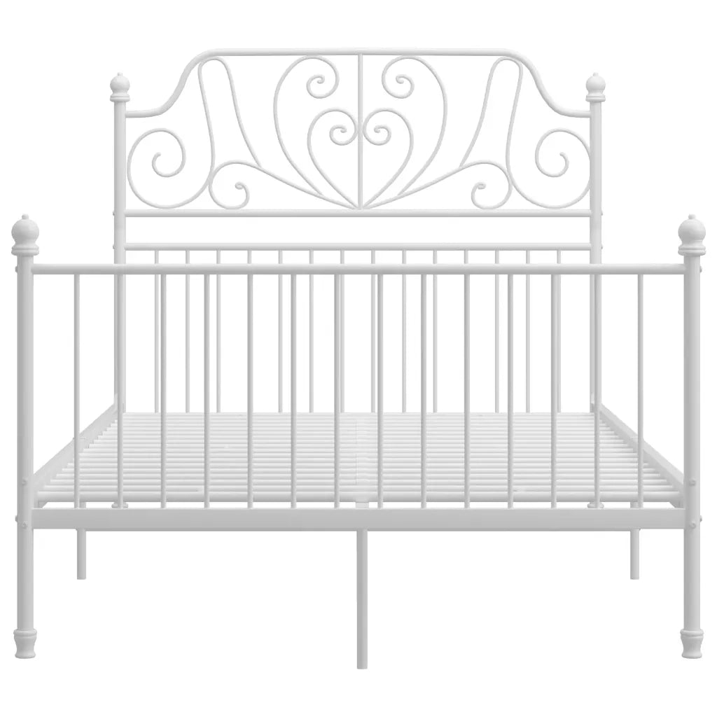 Giroletto-Struttura Letto Bianco in Metallo 120x200 cm 160442