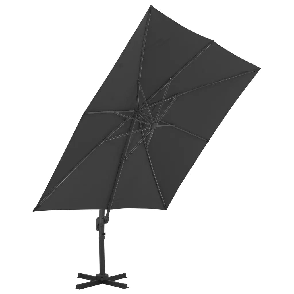 Parasole da Giardino con Base Portatile Antracite 276346