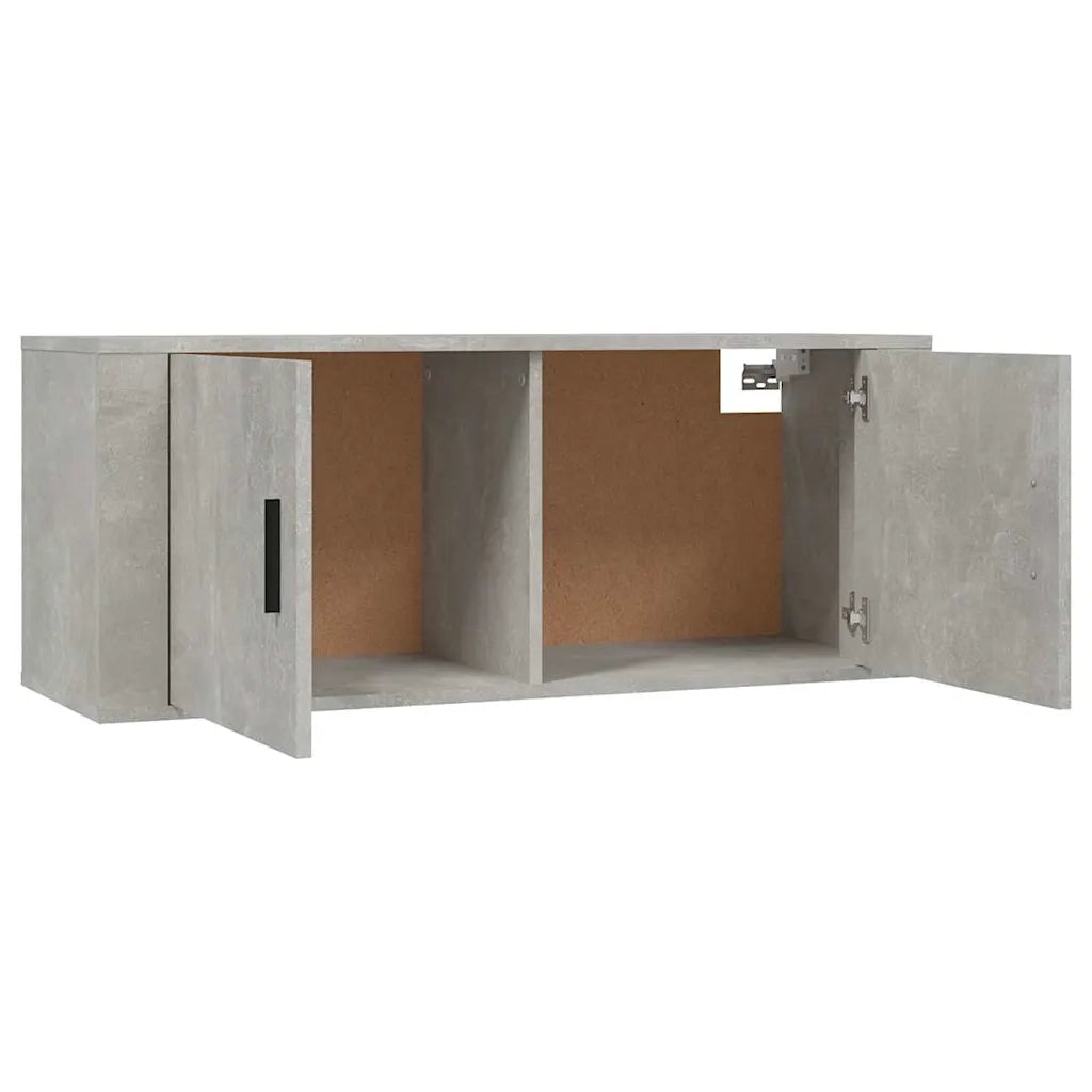 Set di Mobili Porta TV 2 pz Grigio Cemento in Legno Multistrato 3188426