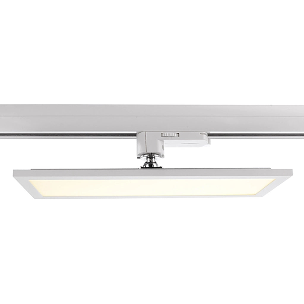 Faretto LED 20W track trifase pannello slim 3-Phasen luce orientabile 340 gradi negozio ufficio 230V BIANCO LUCE 3000K