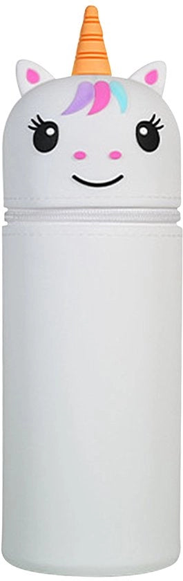 Etui in silicone, etui con chiusura a rilascio rapido, etui, etui in silicone morbido, etui cartoon, etui unisex, etui con etui, grande capacità per utensili da disegno
