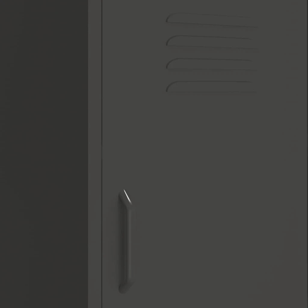Armadietto Antracite 42,5x35x101,5 cm in Acciaio 336195