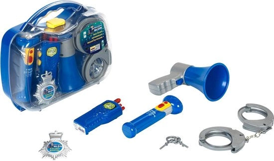 Set di accessori di emergenza per bambini - torcia - radio a due vie - megafono - manette - adatto da 3 anni