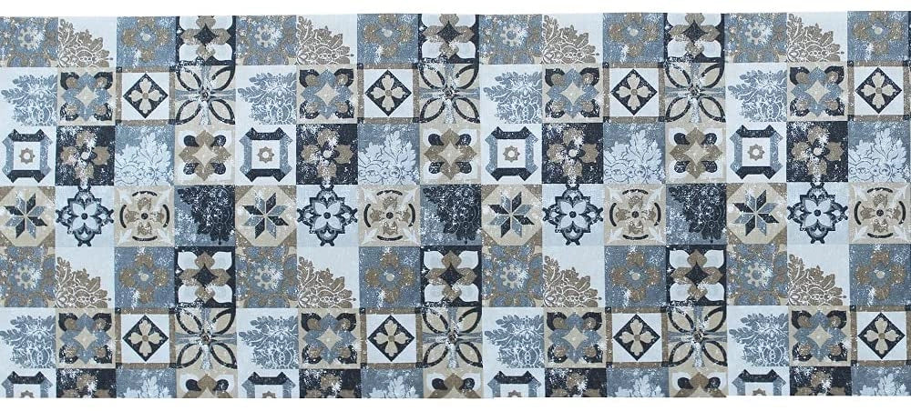 Tappeto passatoia antiscivolo made in Italy diversi modelli 50x100cm - Nero