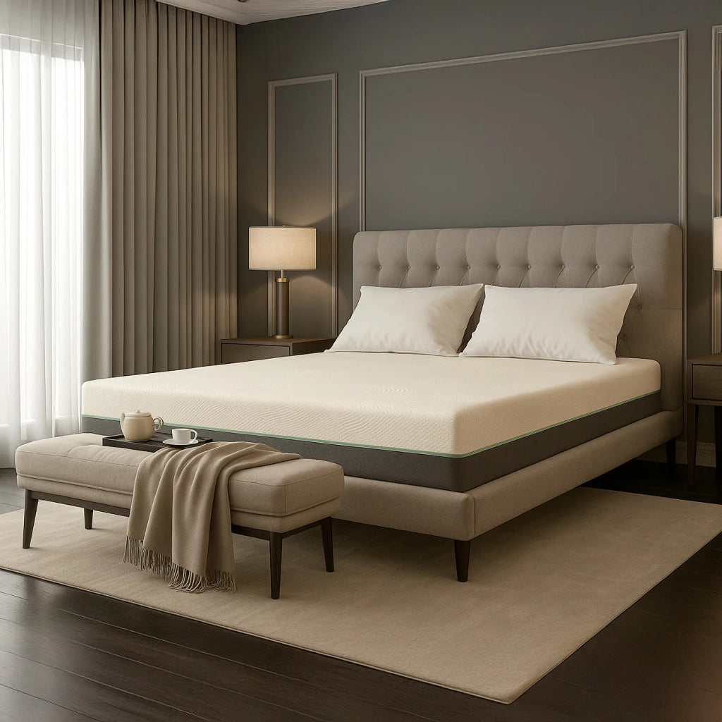 Materasso 120x190 Molle e Memory Foam Alto 25 cm | Anallergico, Traspirante, Sfoderabile | Prodotto in Italia