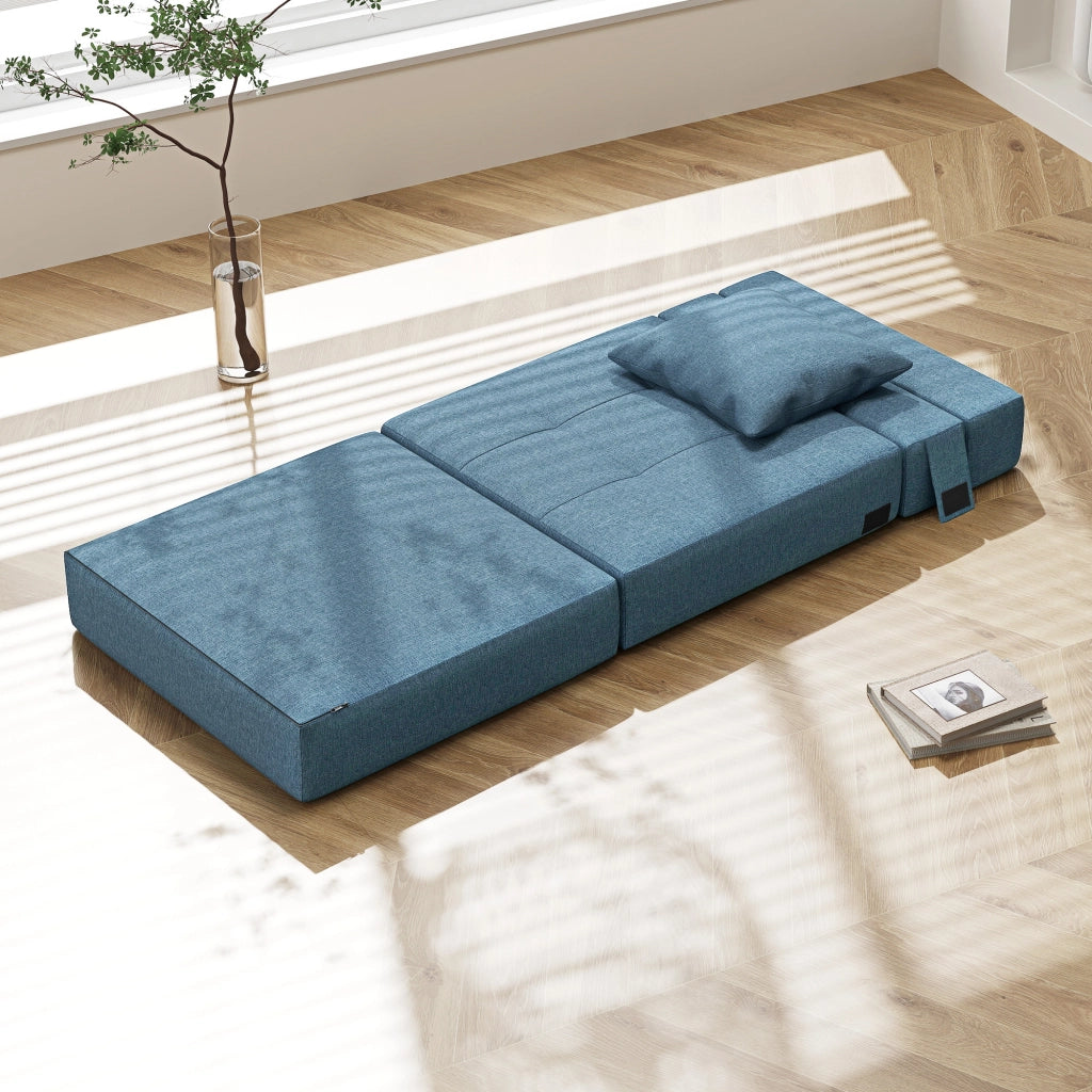 Poltrona letto ¨C Minimal ¨C tessuto blu scuro