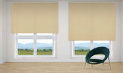 VIEWTEX Tenda a rullo traslucida L2000 Madreperla Arancione 120 X 190cm - Made in Europe - 5 anni di garanzia
