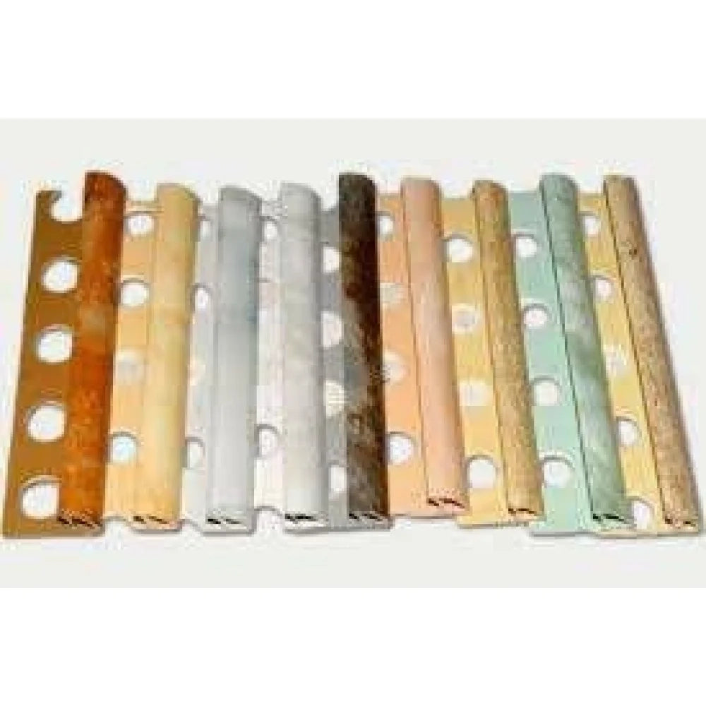 Profilo jolly in pvc arrotondato marmorizzato h.08 ml.2,6 crema