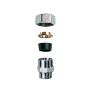 NIPLEX MASCHIO CROMATO C/MONOCONO IN GOMMA PER RAME- 3/4 x 22- FAR- pezzi 1