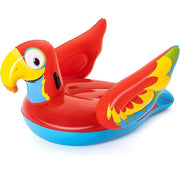 Trade Shop - Cavalcabile Gonfiabile Pappagallo 203x132 Cm Bambini Mare Animale Piscina 41127 -