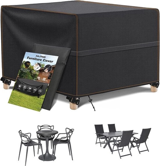 Copertore impermeabile per mobili da giardino - acqua e vento - 1 pezzo - tessuto Oxford 420D - 125 x 125 cm