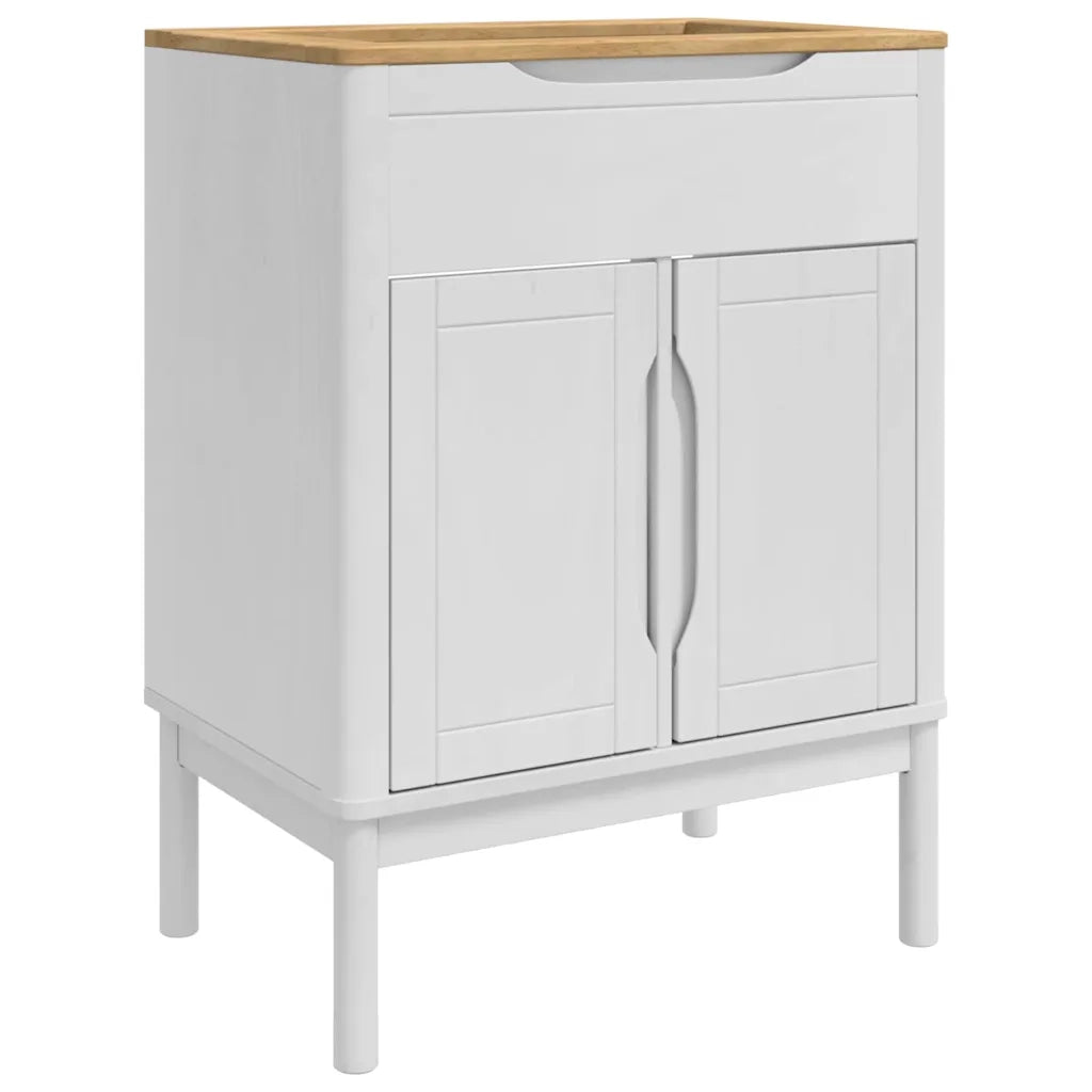 Armadio per Lavabo da Bagno FLORO Bianco 60 x 40 x 80 cm 42011242