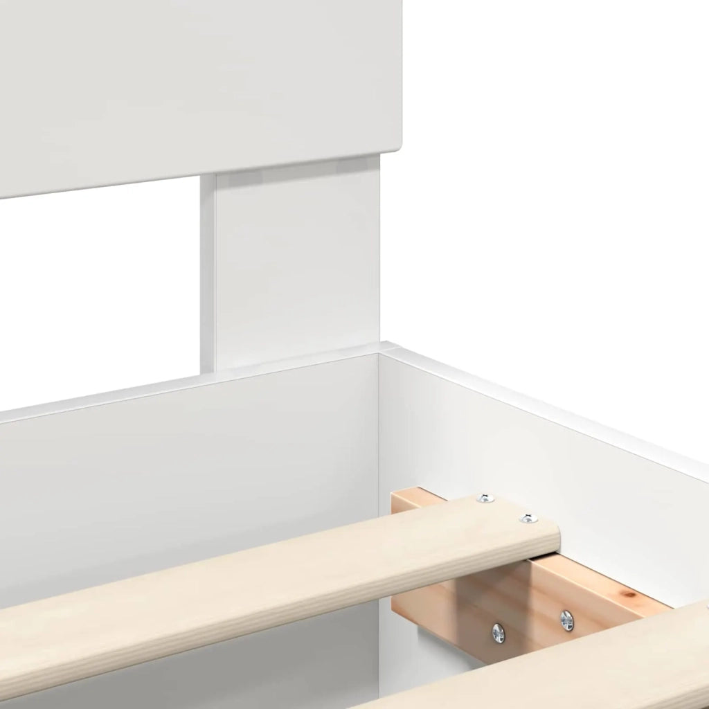 Struttura del letto Bianco 120 x 123 cm Legno multistrato 3408872