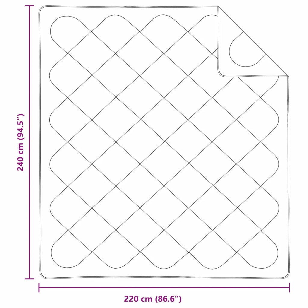 Piumone | Duvet Estivo con cuscino 3 pz Bianco Microfibra