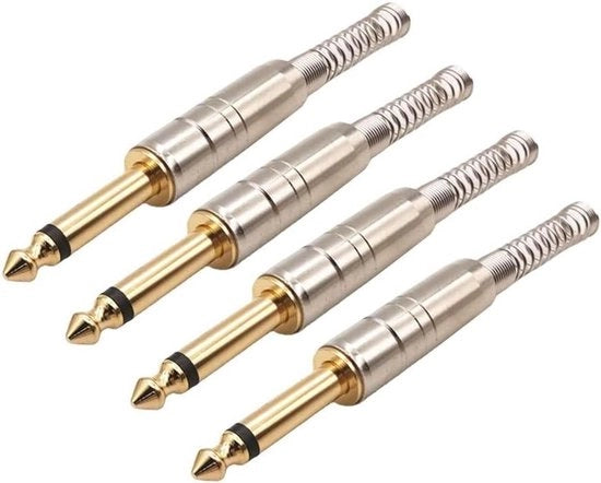 Set di Plugg Audio Mono 6,35mm da 4 pezzi