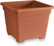 VASO QUADRATO cm 38x38x30h colore terracotta