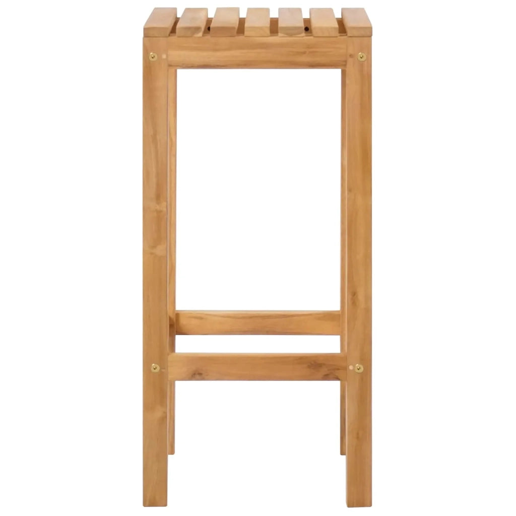 Sgabello da bar 2 pcs Marrone Legno di teak solido 42030009