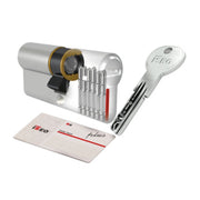 ISEO R6 PLUS CILINDRO SAGOMATO 35-55 NICHELATO C/5CH+1
