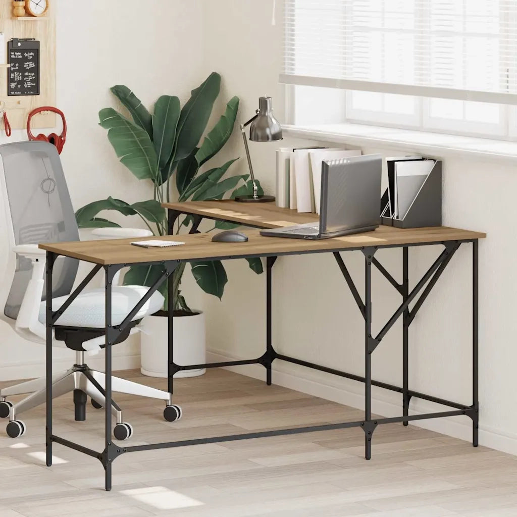 Scrivania | Tavolo da Ufficio Rovere artigianale 149 x 149 x 75 cm