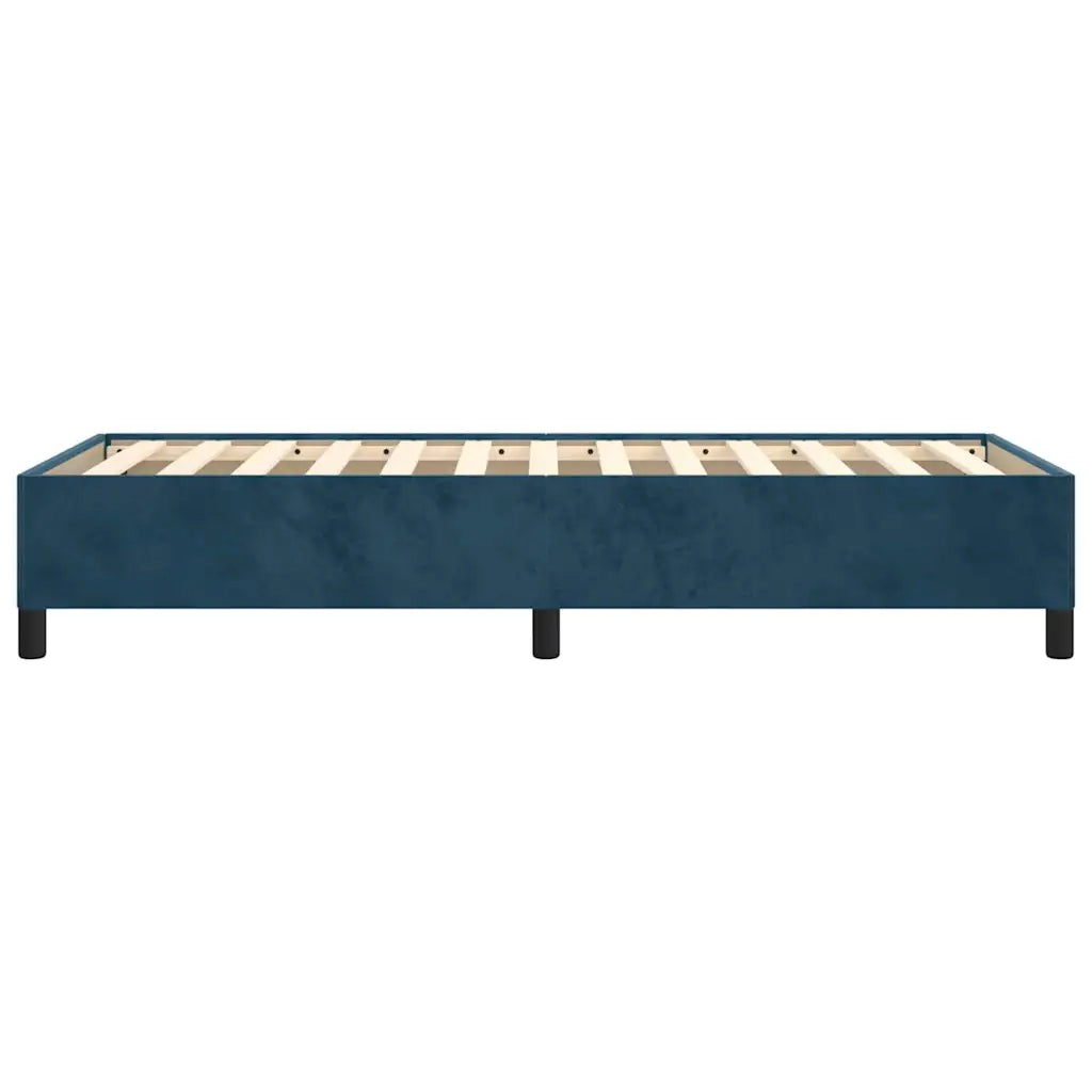 Letto singolo | Letto per adulti | Giroletto senza Materasso Blu Scuro 90x200 cm in Velluto