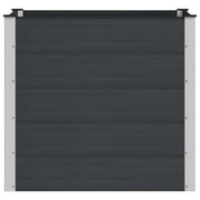 Fioriere | Cassetta per fiori | Letto rialzato da giardino Nero 100 x 100 x 91 cm