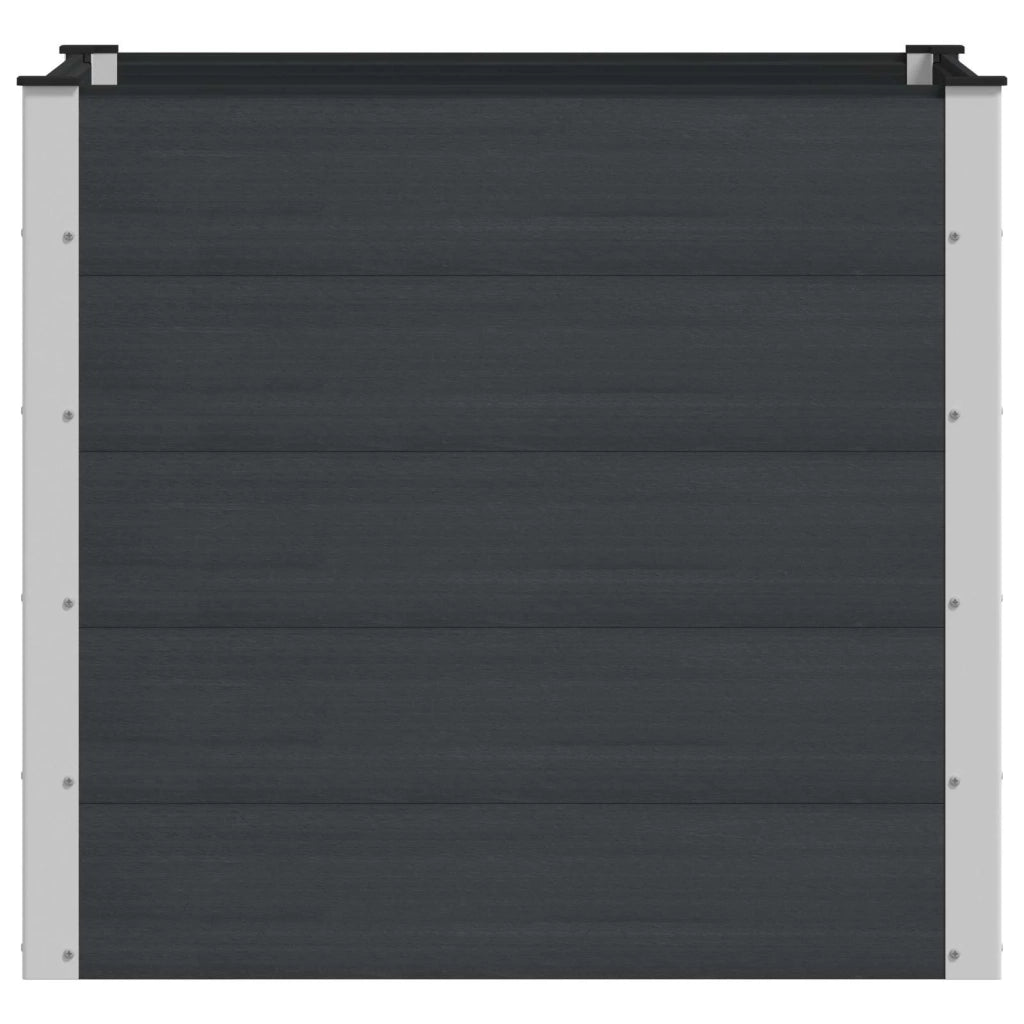 Fioriere | Cassetta per fiori | Letto rialzato da giardino Nero 100 x 100 x 91 cm