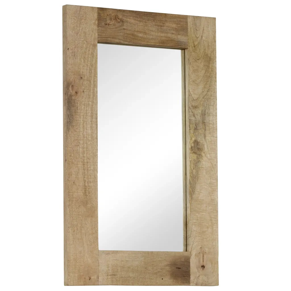 Specchio in Legno Massello di Mango 50x80 cm