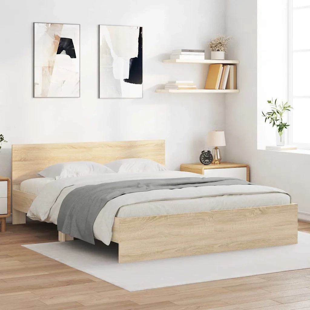 Struttura del letto Sonoma 152 x 203 cm Legno multistrato 3402861