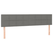 Testiera | Testata Grigio Scuro 180x5x78/88 cm in Tessuto