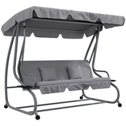 2-in-1 Tetto Inclinabile Multifunzione Alta Resistenza Carico 340kg 200×120×164cm Grigio