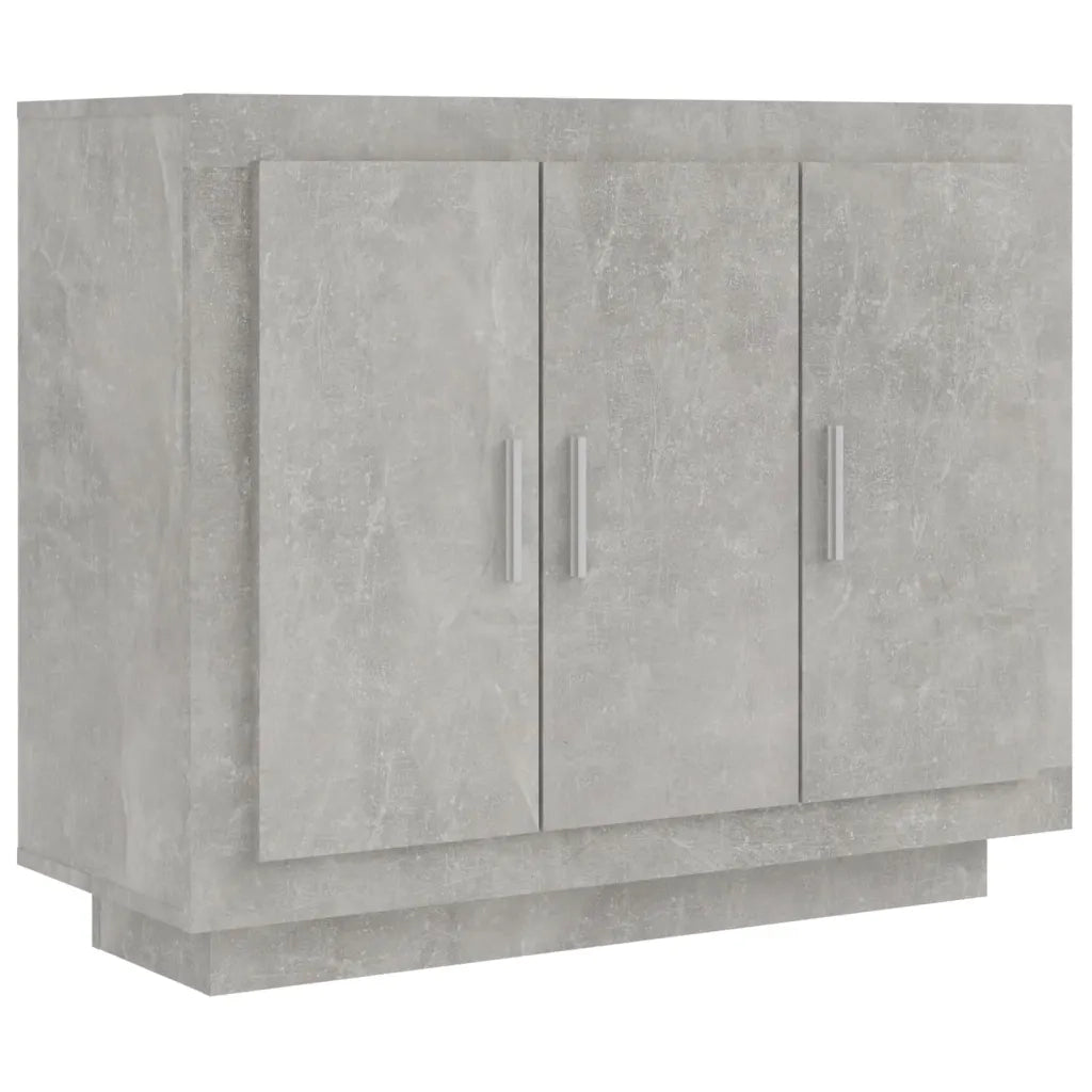 Credenza | Madia | Buffet da pranzo | Armadio da pranzo Grigio Cemento 92x35x75 cm in Legno Multistrato