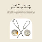 Accessori per Mixers - Garde di Ricambio in Acciaio Inossidabile - 2 Pezzi - Accessori per Mixers - Leggero - Facile da Montare - Ideale per Mescolare