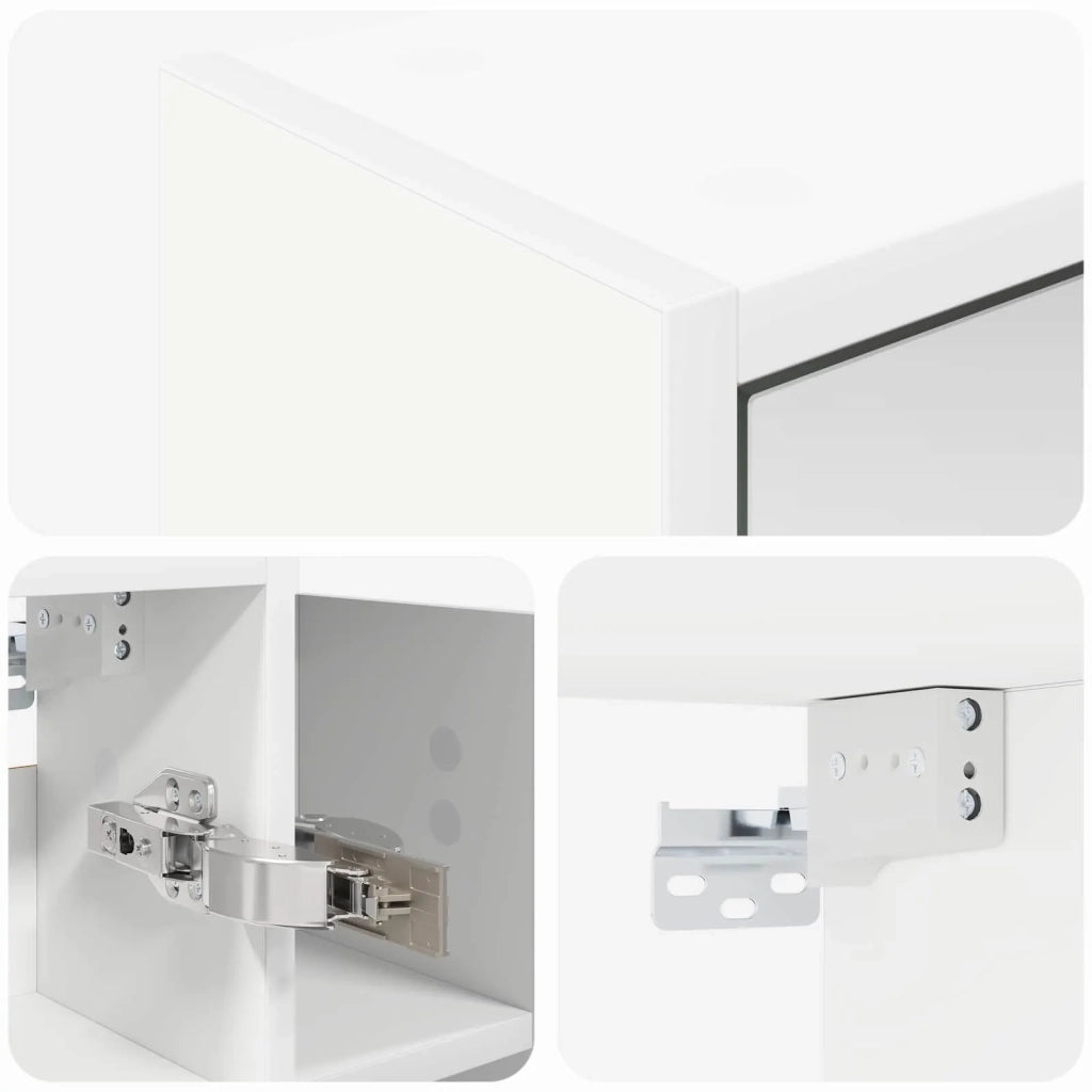 Mobiletto per specchio da bagno Bianco 73,5 x 16 x 62,5 cm 889167