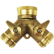 PRESA RUBINETTO DOPPIA USCITA IN OTTONE F 3/4 x M 3/4 x M 3/4 - IDEAL STAR