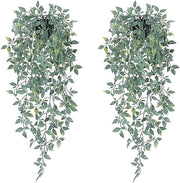 Pianta Finta da Appendere - Piantine Finte per Interni - Set da 2 - Verde - Plastica - Appeso