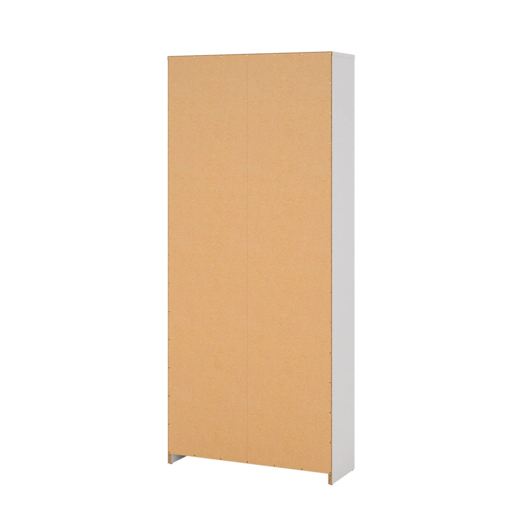 Scarpiera Epidoto, Mobile portascarpe, Armadio da ingresso multiuso, Mobiletto per calzature, 70x24 h162 cm, Bianco