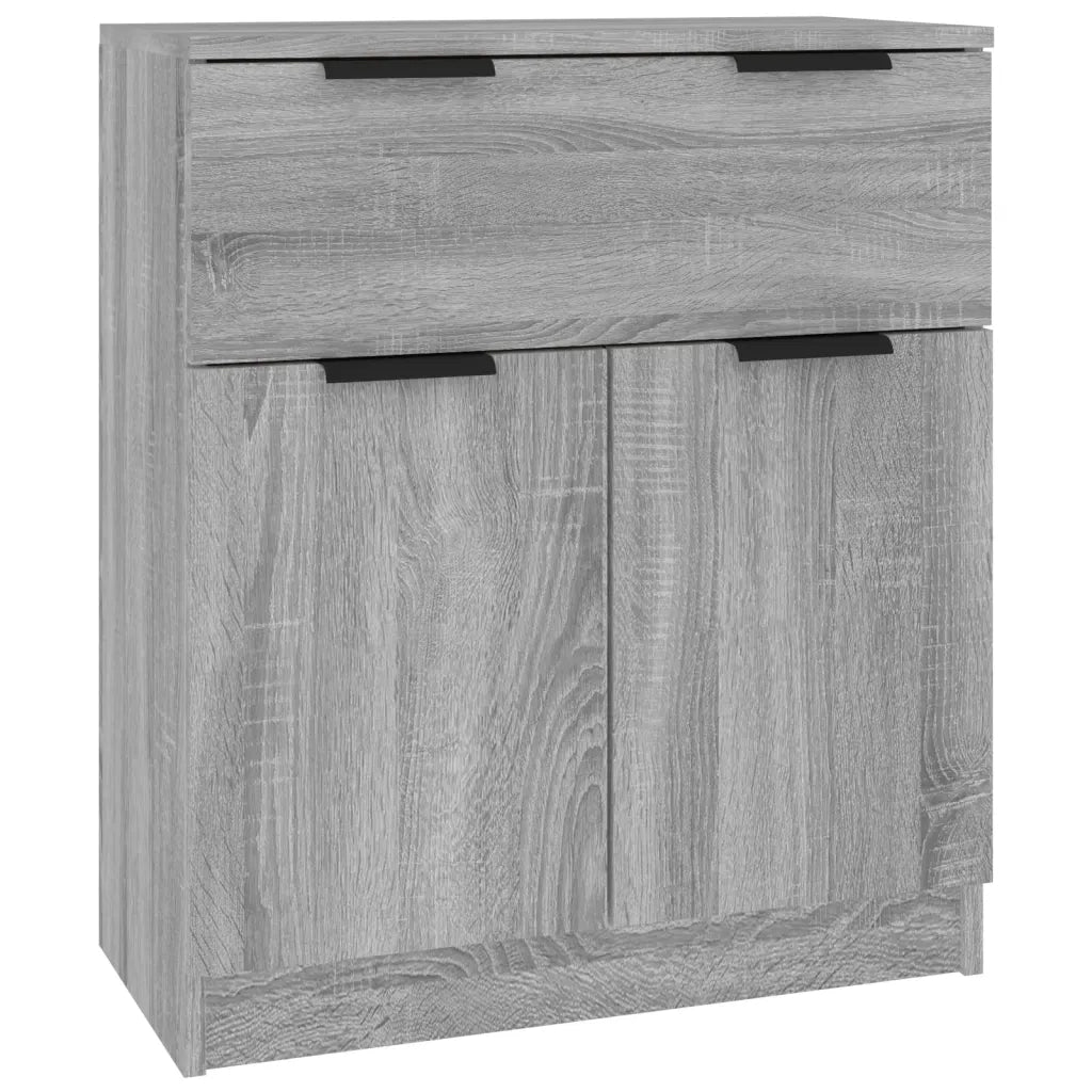 Credenze 3 pz | Madia | Buffet da pranzo | Armadio da pranzo Grigio Sonoma in Legno Multistrato