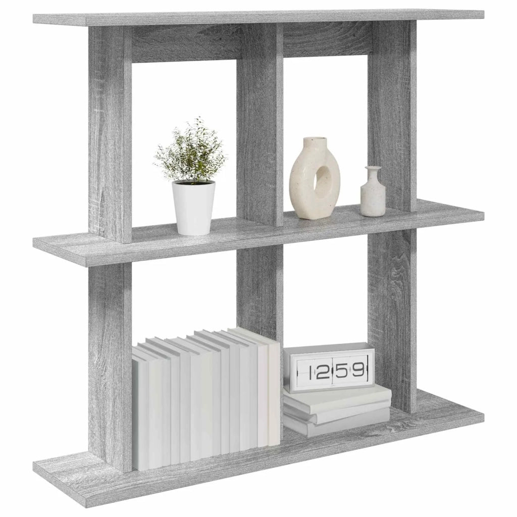 Scaffale da parete A parete Sonoma grigio 80 x 20 x 75 cm 8012081