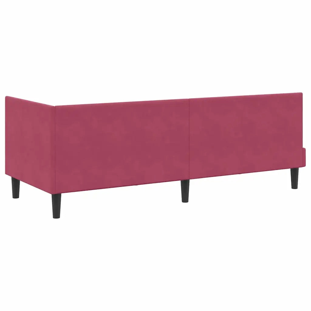 Struttura Letto Angolare con Materasso 2 pcs Verde Velluto 3393962